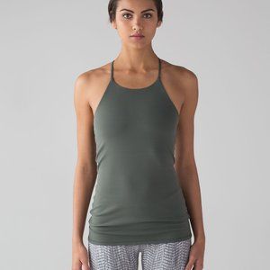 Women's Olive Green Halter Tank Top
